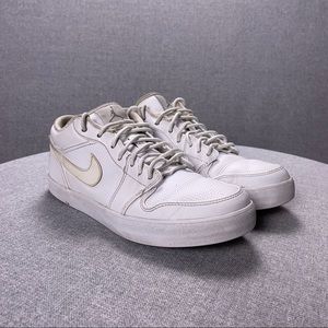 White Nike Air Jordan V.2 Leather Mens Size 9 White Casual Sneakers 584794-104